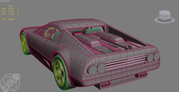 ferrari 512bb 3d model - Ferrari 512bb by Thunderzpolski